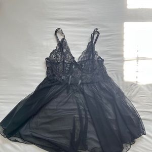 black laced lingerie